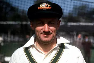 Sir Don Bradman in the Australian Test Whites