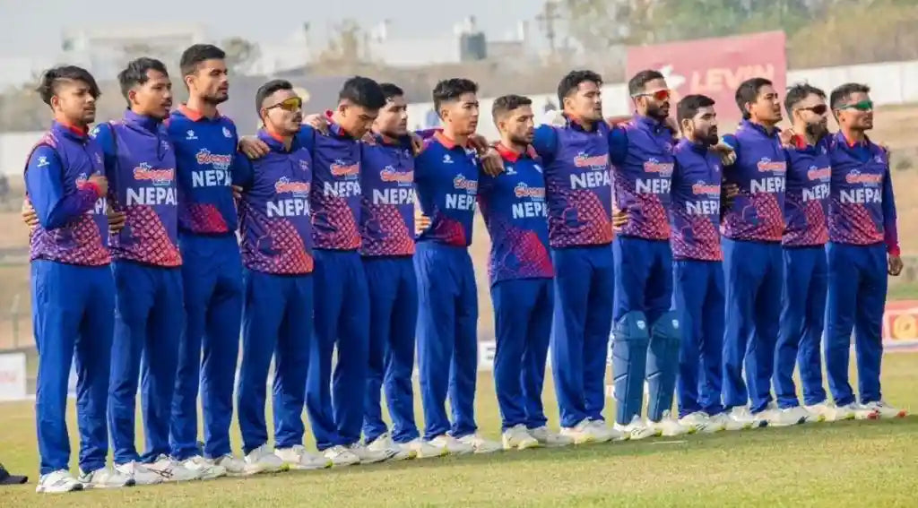 Nepal National Cricket Team players take a stroll after a cricket match