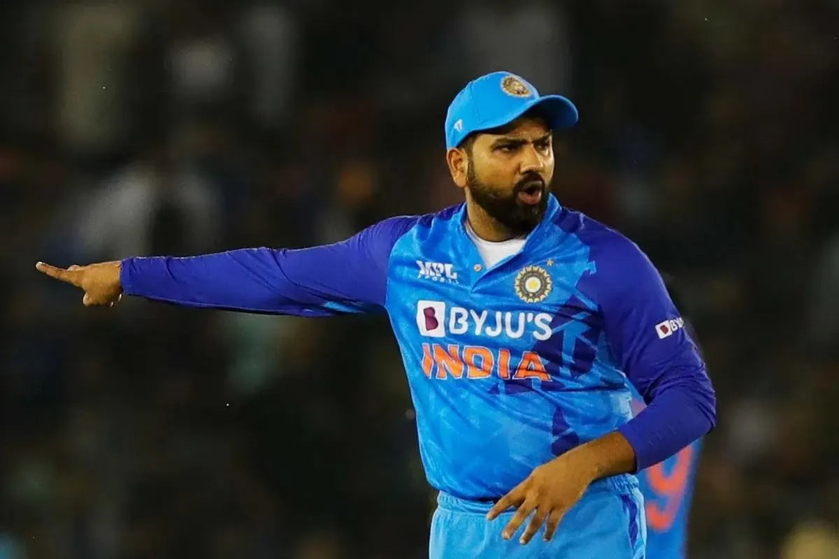 Rohit Sharma sets the field as the captain of the Indian Cricket Team