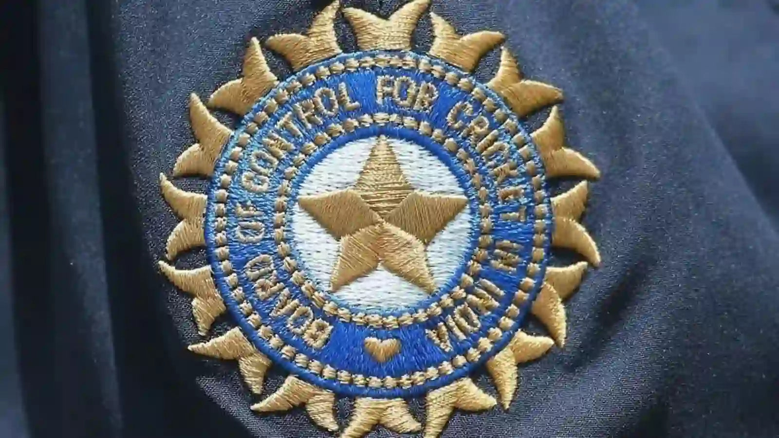 The BCCI Logo embroidered on the Blazer of the Indian Cricket Team