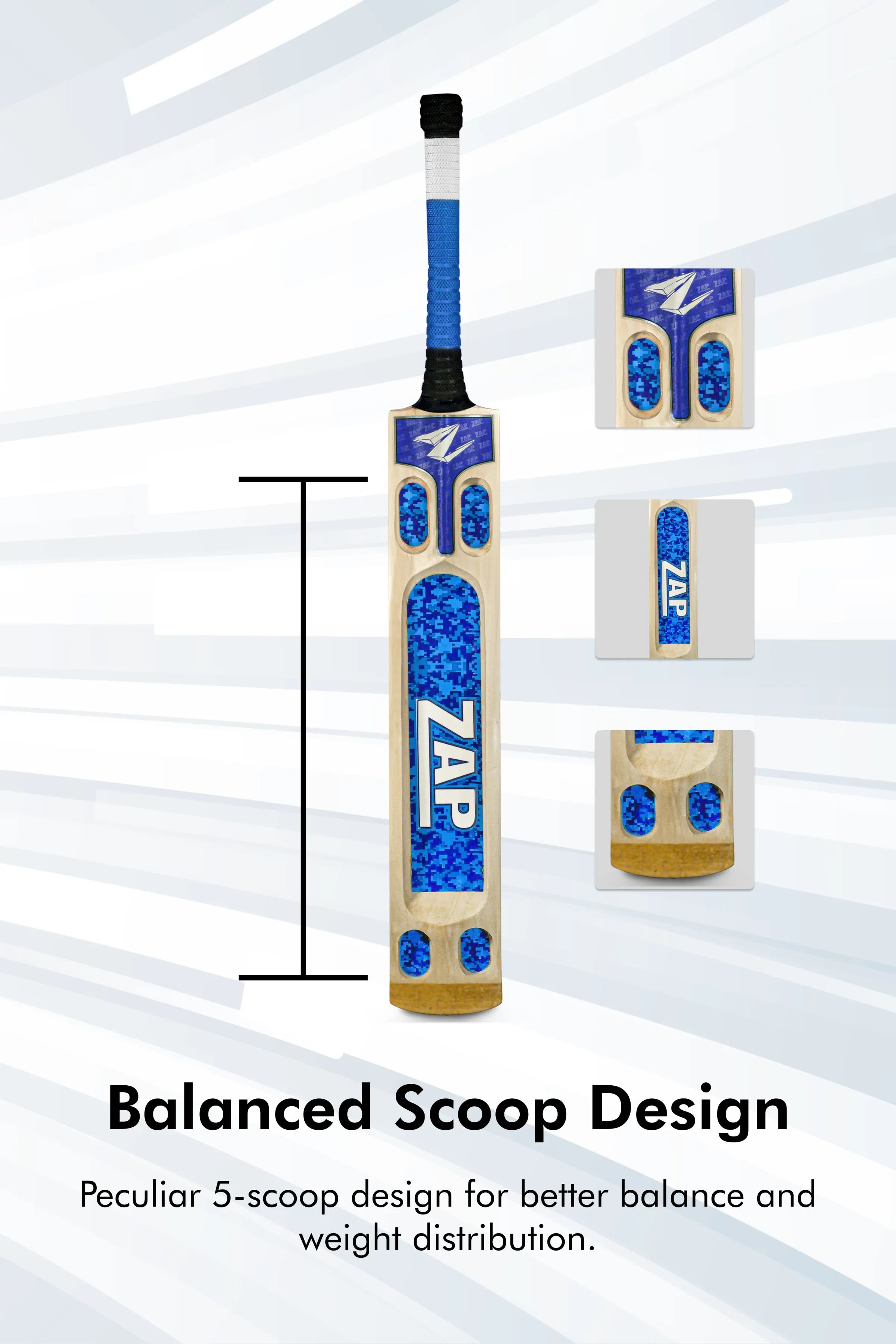 ZAP Bouncer Scoop Tennis Cricket Bat