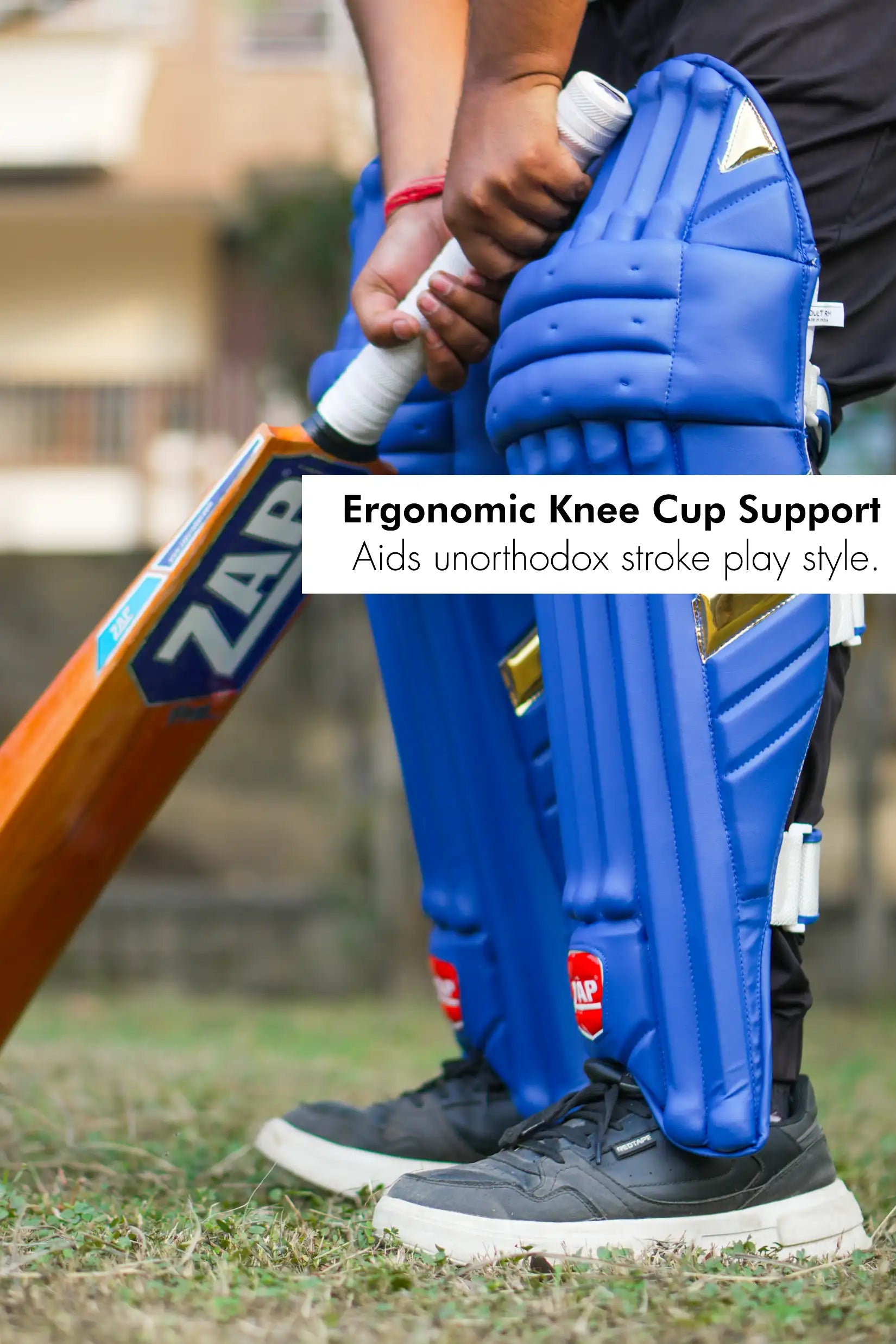 ZAP Instinct Cricket Batting Pad (Blue - MI)