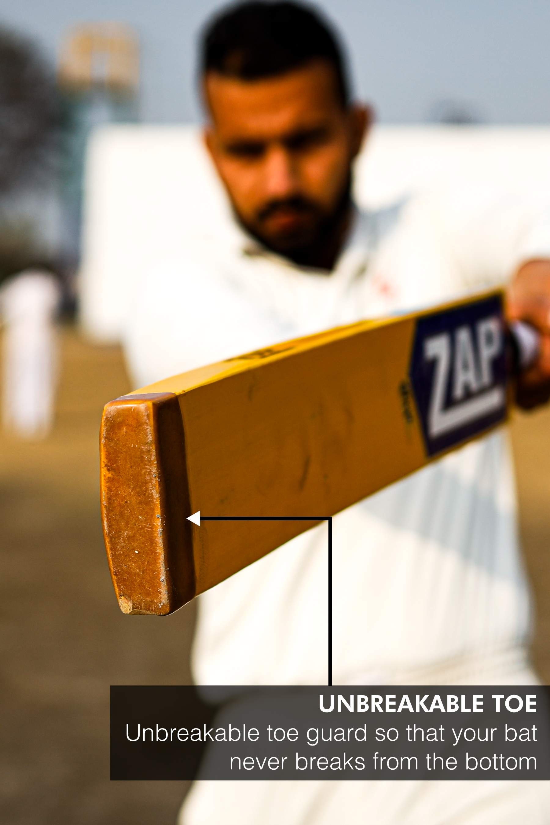 ZAP Glaze Scoop Hard Tennis Cricket Bat