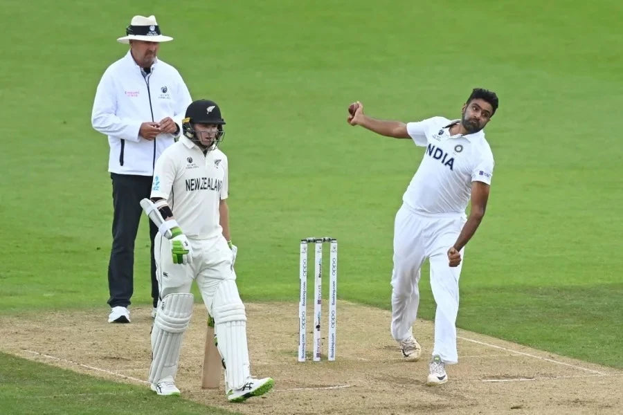 Ravichandran Ashwin Bowling Spin in the World Test Championship Final Against New Zealand