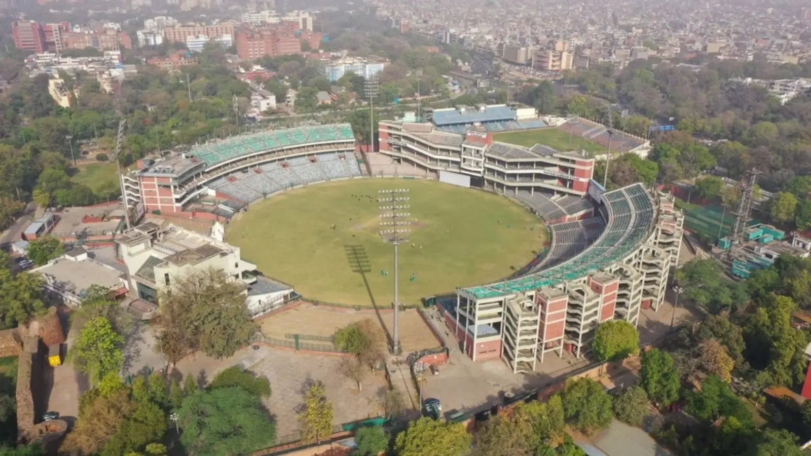 The Aerial Image of the Arun Jaitley Cricket Stadium in Delhi