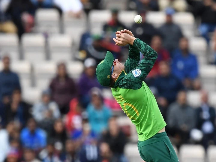 David Miller completes a catch in a T20I match