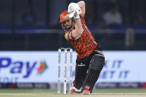 IPL Emerging Player Award Winner Nitish Reddy plays a cover drive