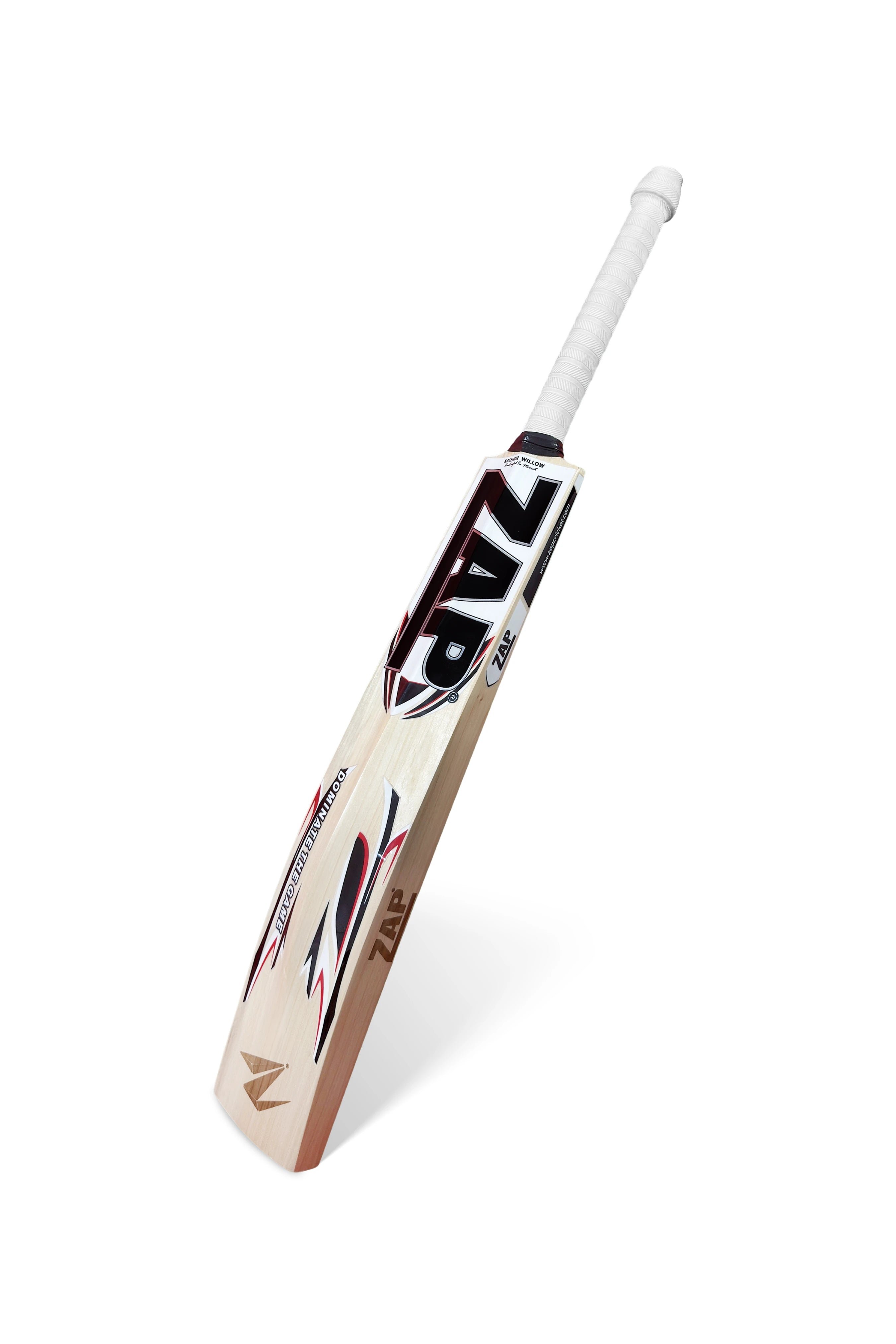 ZAP Alpha White Sticker Kashmir Willow Cricket Bat