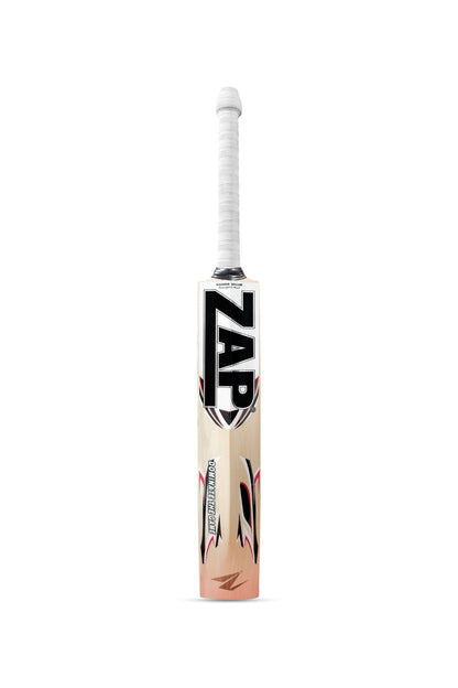 ZAP Alpha White Sticker Kashmir Willow Cricket Bat