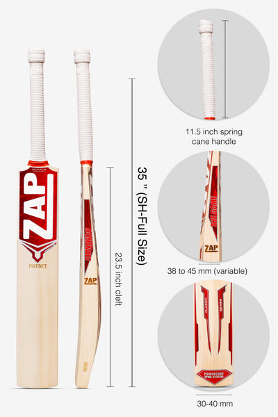 ZAP Classic Instinct English Willow Bat