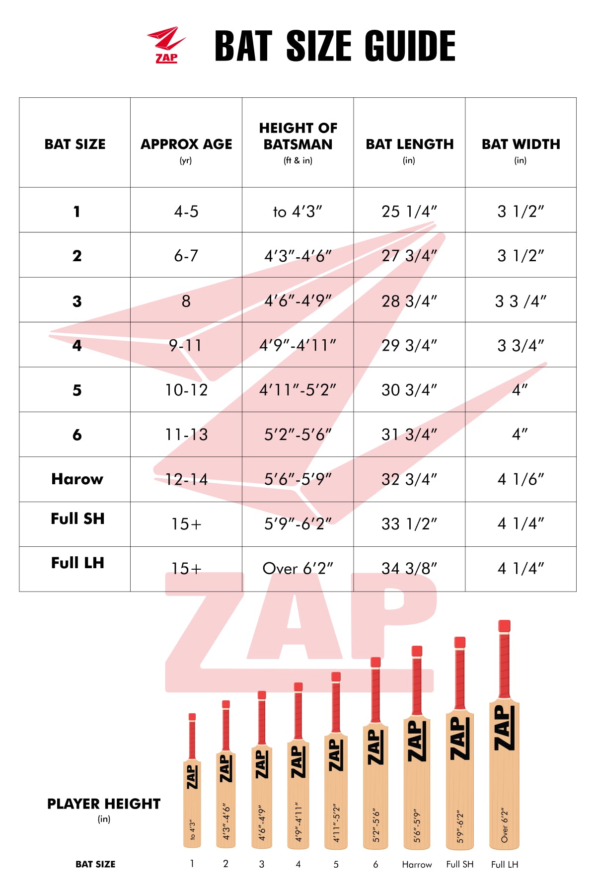 ZAP Crown Legacy English Willow Bat