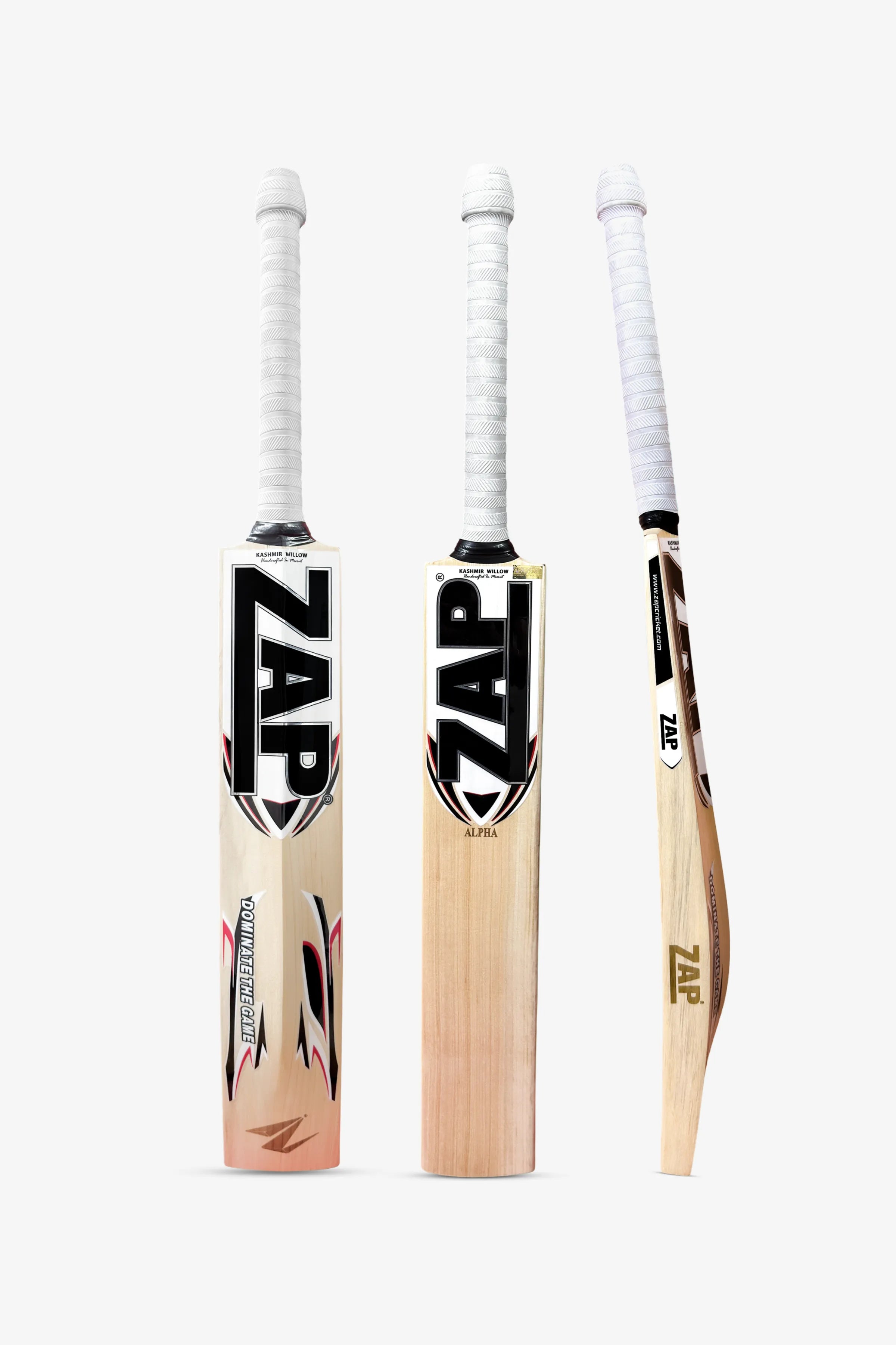 ZAP Alpha White Sticker Kashmir Willow Cricket Bat (Copy)