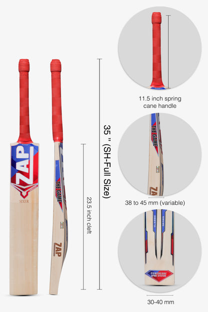 ZAP Classic Sixer English Willow Bat